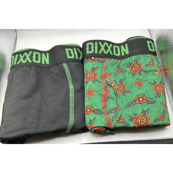 DIXXON Other - Dixxon Flannel Co Premium Boxer Briefs, 2 Pack, Black/ Green Rose, 2XL, NIB